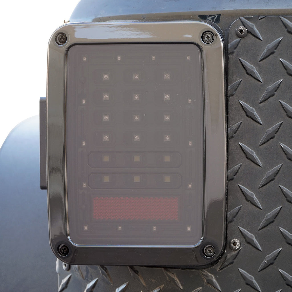 XPE Smoked LED Tail Lights for Wrangler JK 2007-2018 Lighting