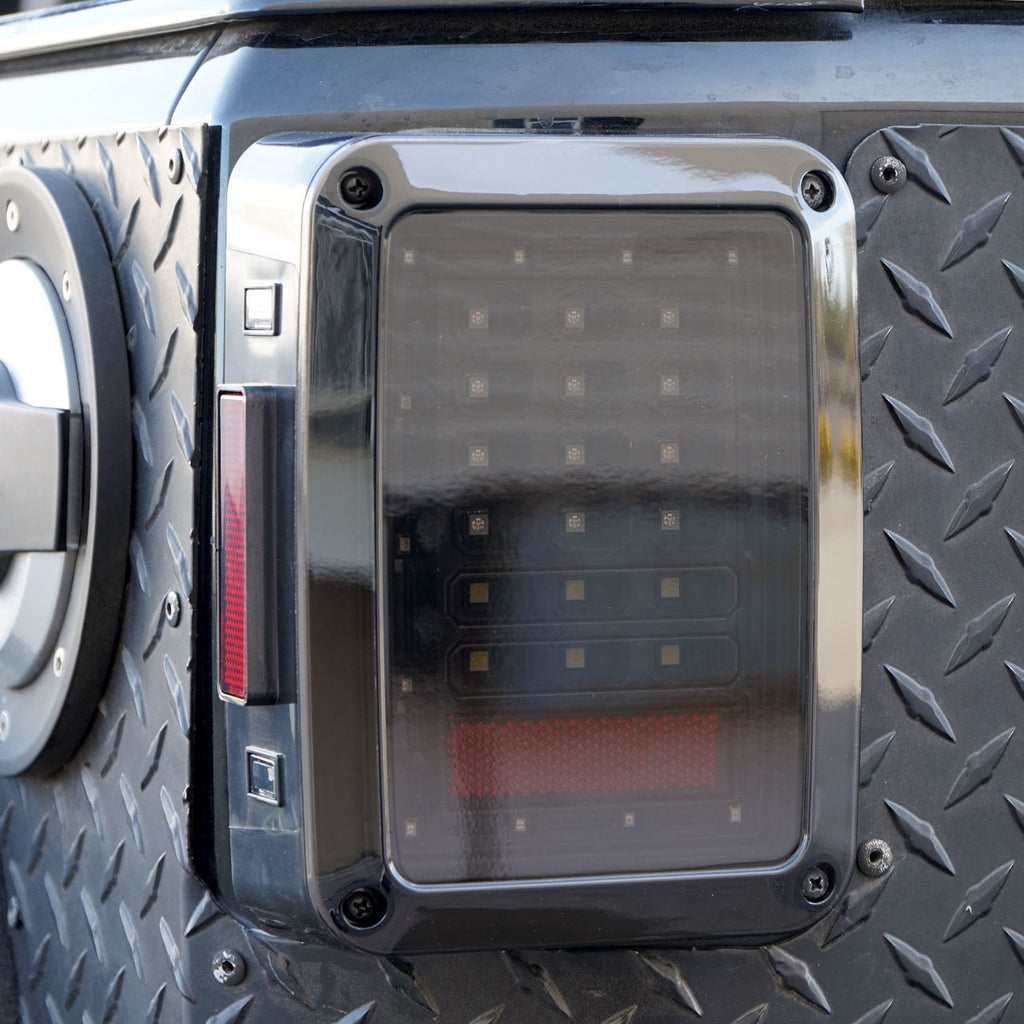 XPE Smoked LED Tail Lights for Wrangler JK 2007-2018 Lighting