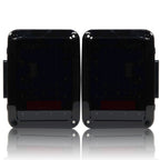 XPE Smoked LED Tail Lights for Wrangler JK 2007 - 2018 - GENSSI Lighting