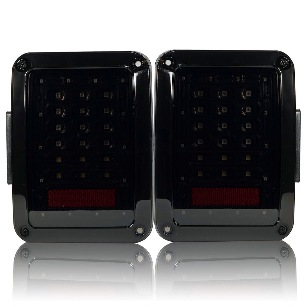 XPE Smoked LED Tail Lights for Wrangler JK 2007-2018 Lighting