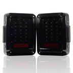 XPE Smoked LED Tail Lights for Wrangler JK 2007 - 2018 - GENSSI Lighting