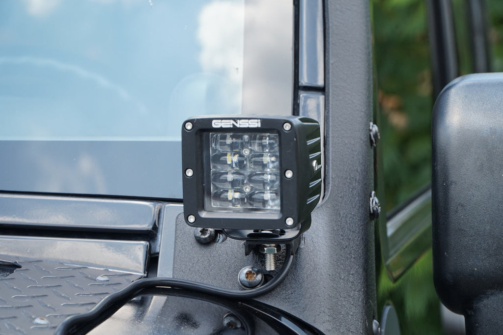 LED Light Bar Combo Kit with AUX Lights & Bracket Wiring Harness Kit for Wrangler JK 2007-2018 Lighting