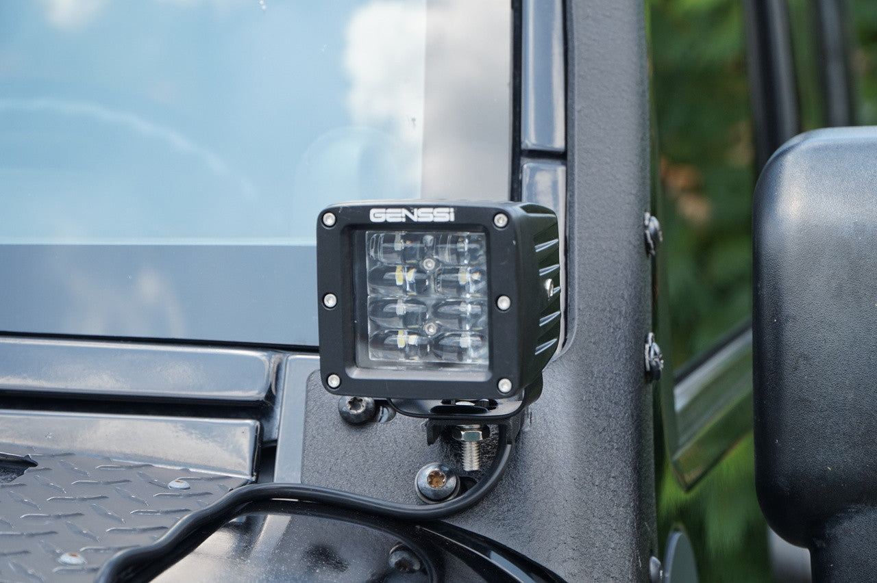 LED Light Bar Combo Kit with AUX Lights & Bracket Wiring Harness Kit for Wrangler JK 2007-2018 Lighting