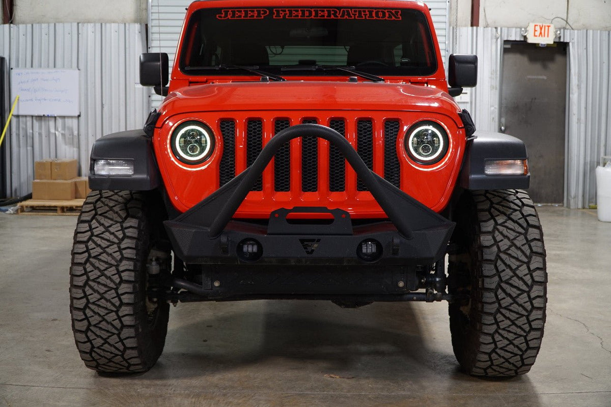 HALO RGB Color Projector LED Headlights for Wrangler JL & Gladiator 2018+ - GENSSI Lighting
