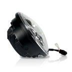 5.75 (5 3/4) Inch LED Chrome Projector Motorcycle Headlight Round - GENSSI Lighting