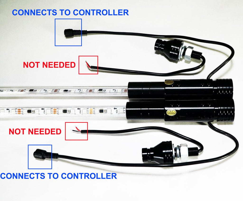 Dual LED Whip Kit Light Off Road Flag Wireless Color Changing - GENSSI Lighting