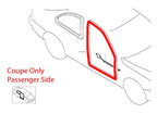 Right Door Seal Rubber for BMW E36 Coupe 2 Door 2dr 51711977728 51712138958 - GENSSI Exterior Part