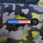 USA Flag Door Handle Inserts and Aluminum USA Flag Grille Insert for 2007 - 2018 Jeep Wrangler JK JKU - GENSSI Grille