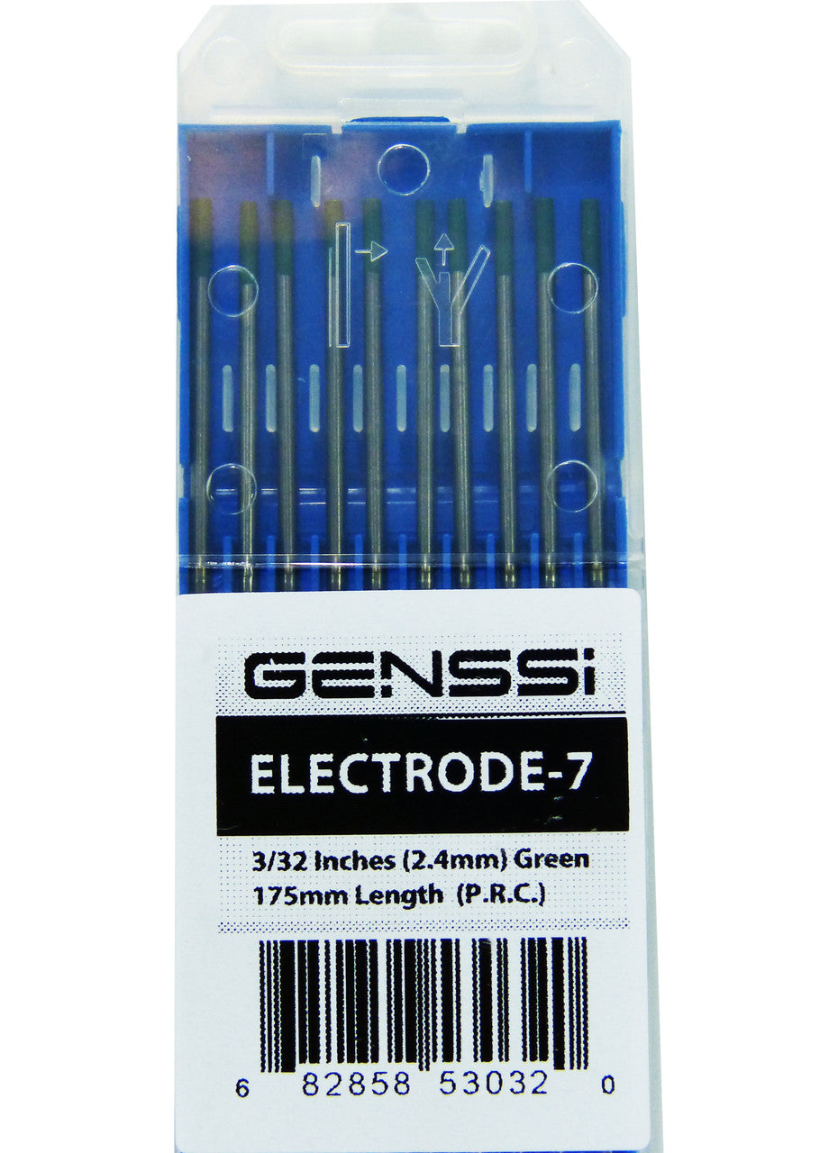 2% Green 3/32 x 7" 2.4mm TIG Welding Tungsten Electrode 175mm Tools
