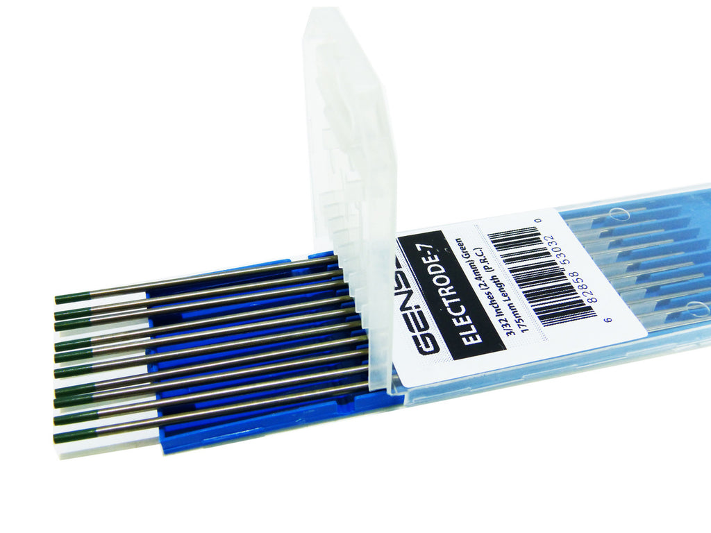 2% Green 3/32 x 7" 2.4mm TIG Welding Tungsten Electrode 175mm Tools