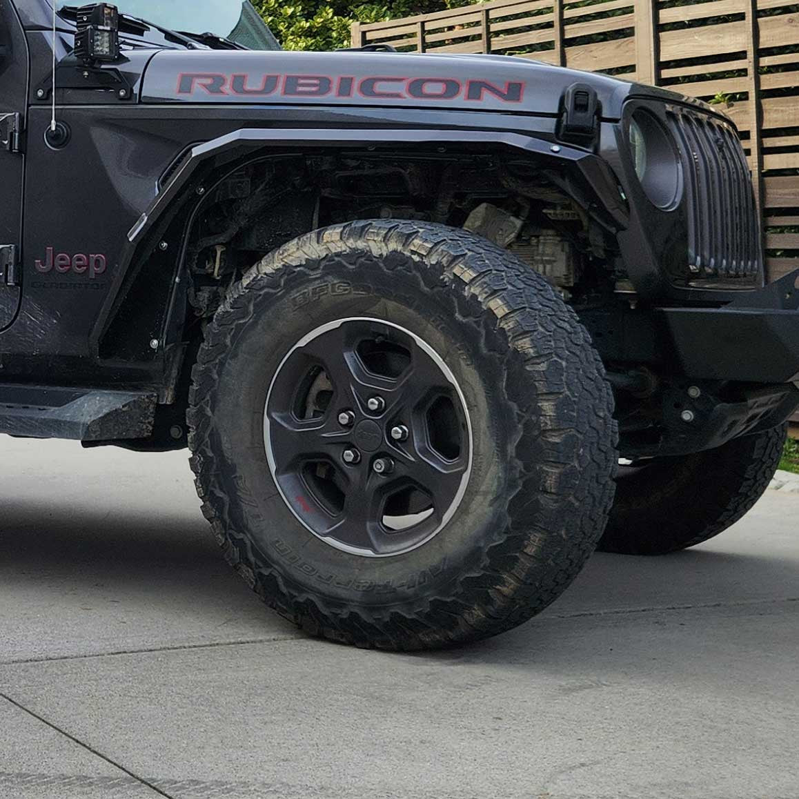 Front And Rear Crusher Metal Fender Flares for 2020-2025 Jeep Gladiator JT Exterior Part