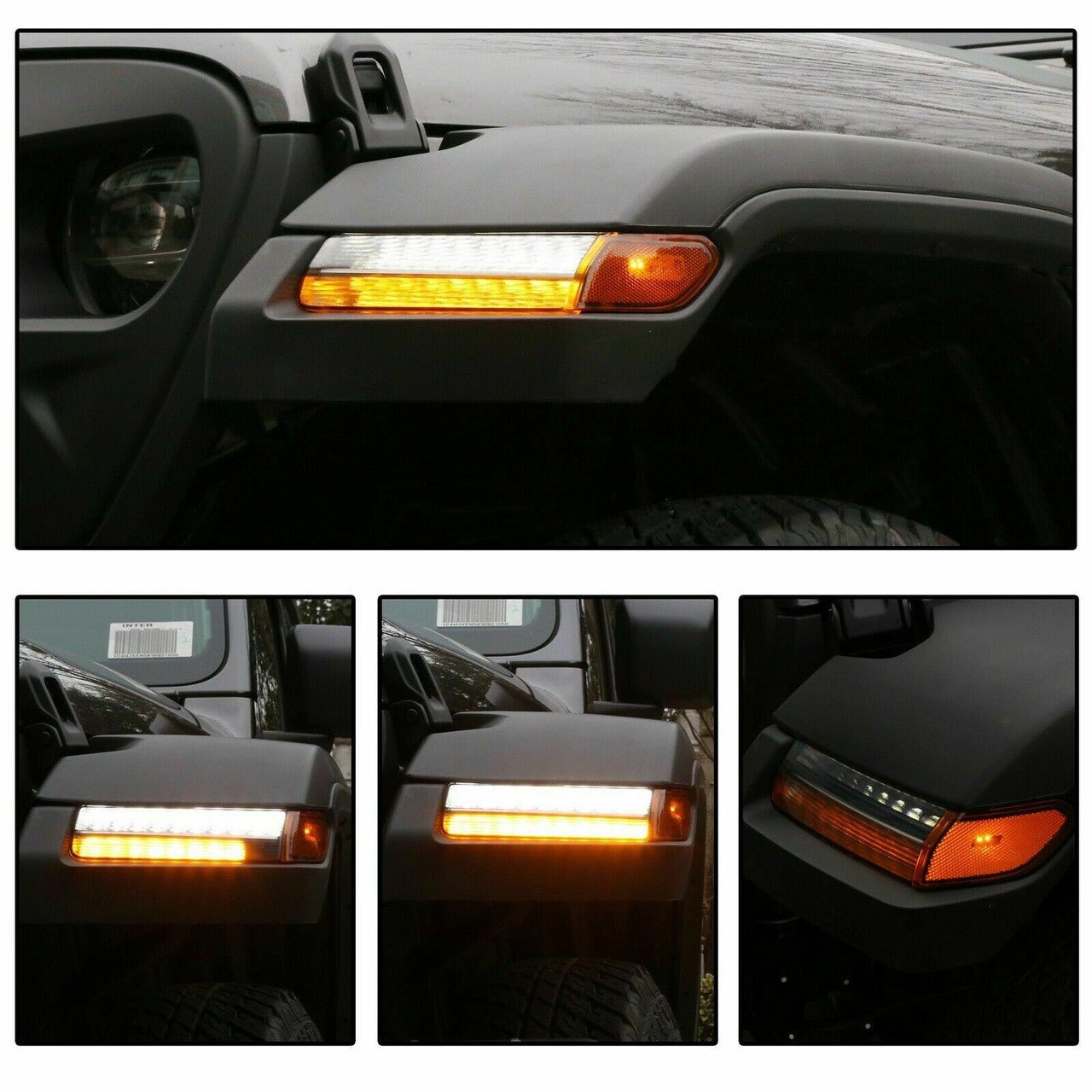 Fender Daytime Running LED Turn Signal Lamps for Jeep Wrangler JL 2018 - 2020 - GENSSI Lighting