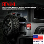 Rear Tail Light Cover Guards USA Flag for Jeep Wrangler JK 2007 - 2018 - GENSSI Exterior Part