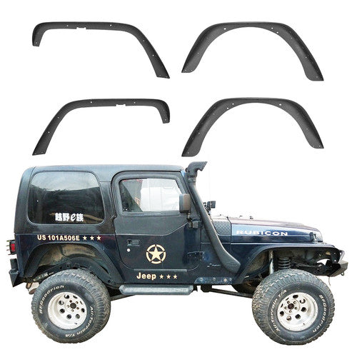 Steel Fender Flare 4pcs Set for Jeep Wrangler YJ & TJ 1987-2006 Default Title Exterior Part
