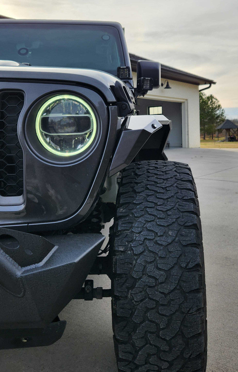 Front And Rear Crusher Metal Fender Flares for 2020-2025 Jeep Gladiator JT Exterior Part