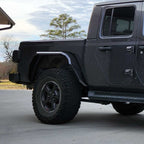 Front And Rear Crusher Metal Fender Flares for 2020 - 2025 Jeep Gladiator JT - GENSSI Exterior Part