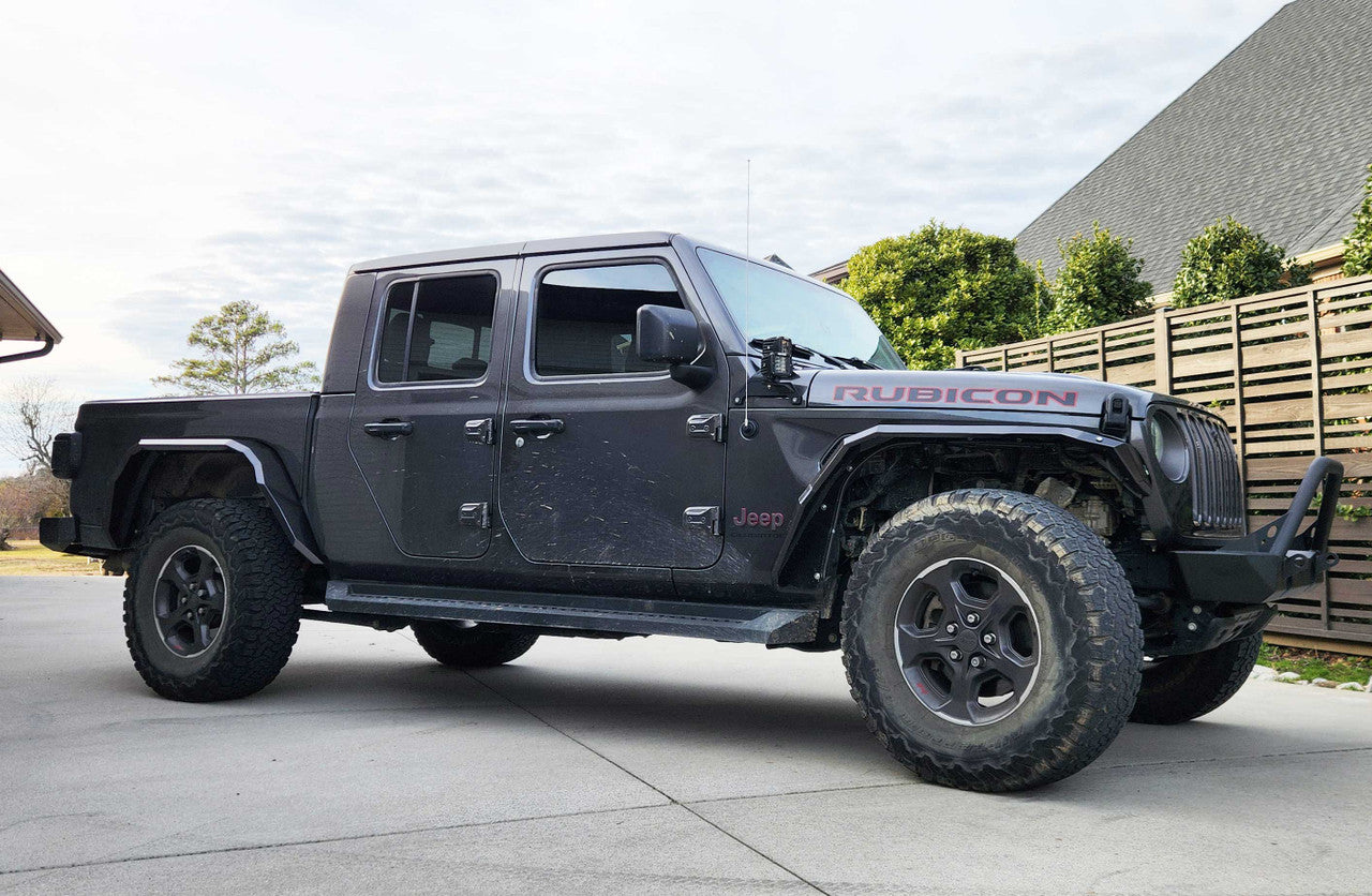 Front And Rear Crusher Metal Fender Flares for 2020-2025 Jeep Gladiator JT Exterior Part