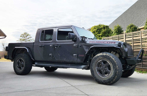 Front And Rear Crusher Metal Fender Flares for 2020-2025 Jeep Gladiator JT Exterior Part