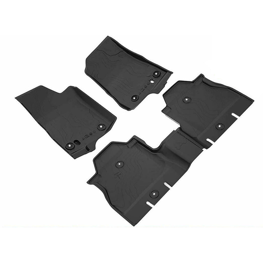 Floor Mats Front Rear for Jeep Wrangler JLU 4 Door 2018+ - GENSSI Interior Part