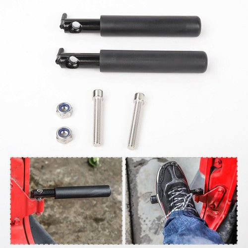 Foot Pegs for Jeep Wrangler JK and JKU 2007 - 2018 Black - GENSSI Exterior Part