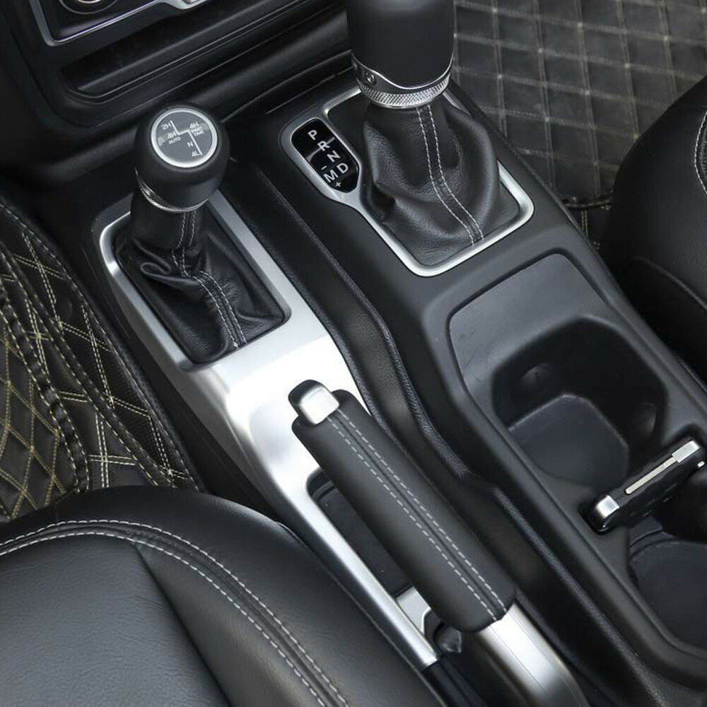 Four - Wheel Drive Gear Shift Panel Cover For Jeep Wrangler JL 2018 - 2023 Silver - GENSSI Interior Part