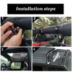 Front Mesh Bikini Top Cover UV Protection Sunshade Net For Jeep Wrangler JL 1pc - GENSSI Exterior Part