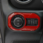 Full Set Interior Decoration Trim Kit for Jeep Wrangler JL 2018 - 2023 Red - GENSSI Interior Part