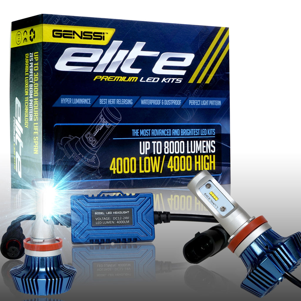 Elite Conversion Kit H11 G7 Elite LED Conversion Kit Fanless Compact Headlight Upgrade – GENSSI