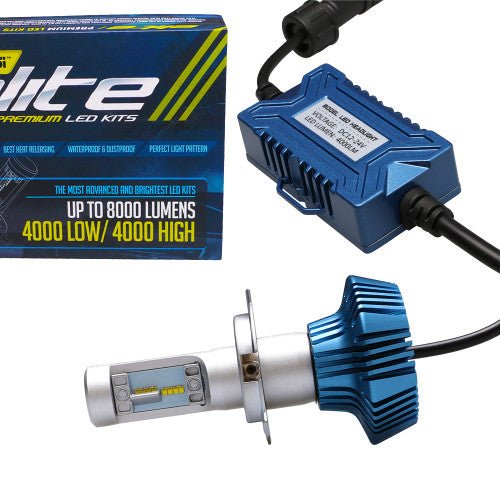 G7 Elite LED Motorcycle Headlight Conversion Kit 6000K H4 9003 Bulb - GENSSI Lighting