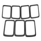 Gloss Black Grille Trim 7 Piece Ring Set for Jeep Grand Cherokee 2014 - 2016 - GENSSI Grille
