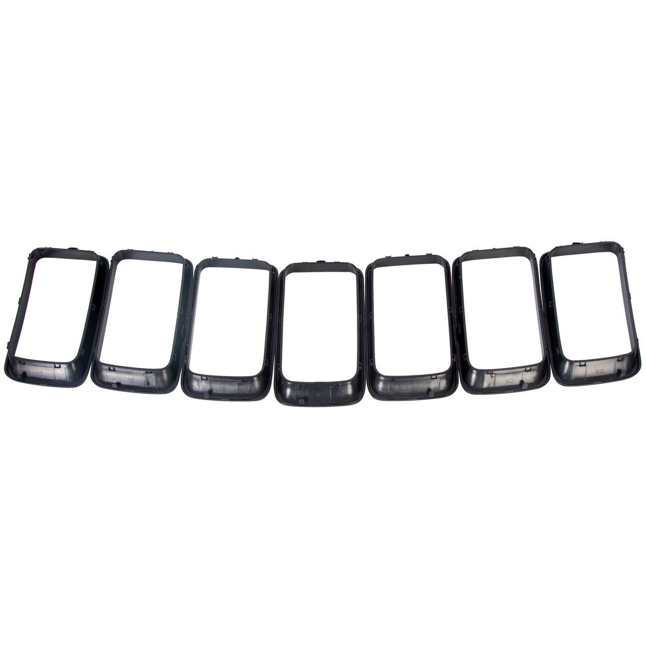 Gloss Black Grille Trim 7 Piece Ring Set for Jeep Grand Cherokee 2014-2016 Grille