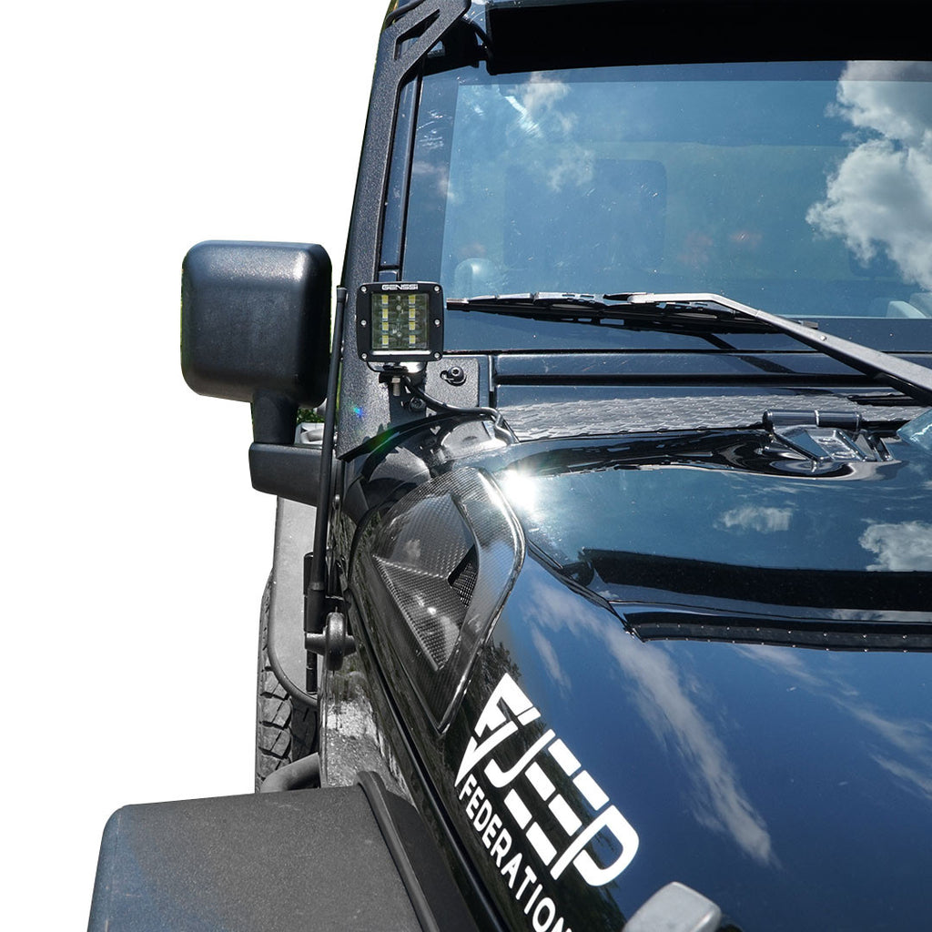 Four Row Cube Pod LED 3 Inches Auxiliary Lights Black Lighting