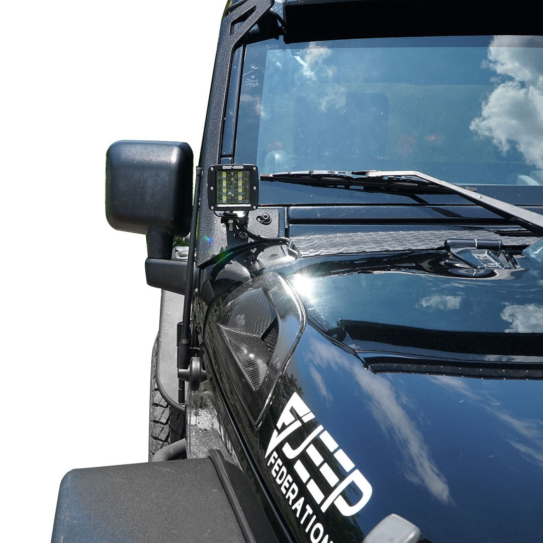 Four Row Cube Pod LED 3 Inches Auxiliary Lights Black Lighting