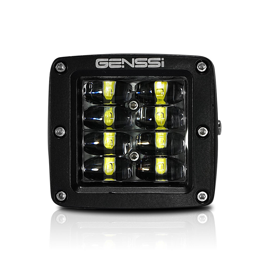 Four Row Cube Pod LED 3 Inches Auxiliary Lights Black Lighting