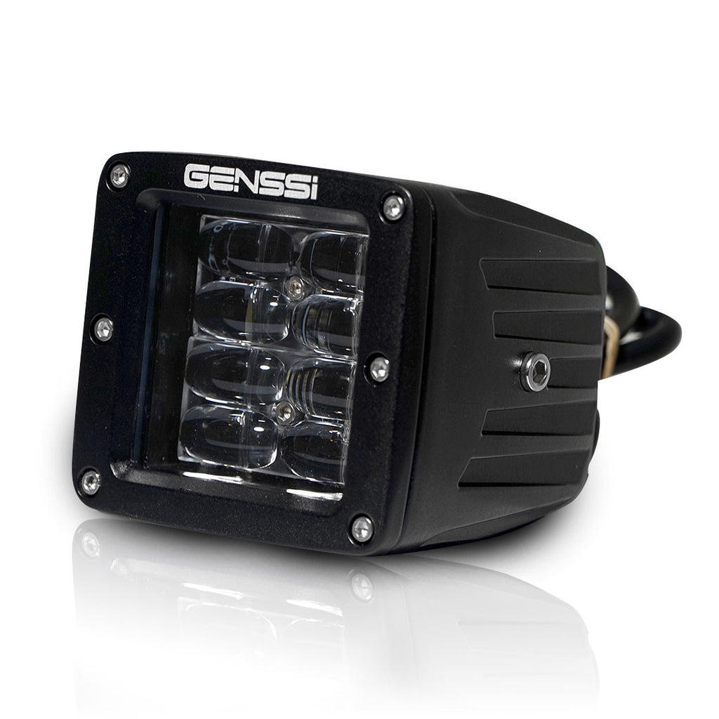 Four Row Cube Pod LED 3 Inches Auxiliary Lights Black Lighting