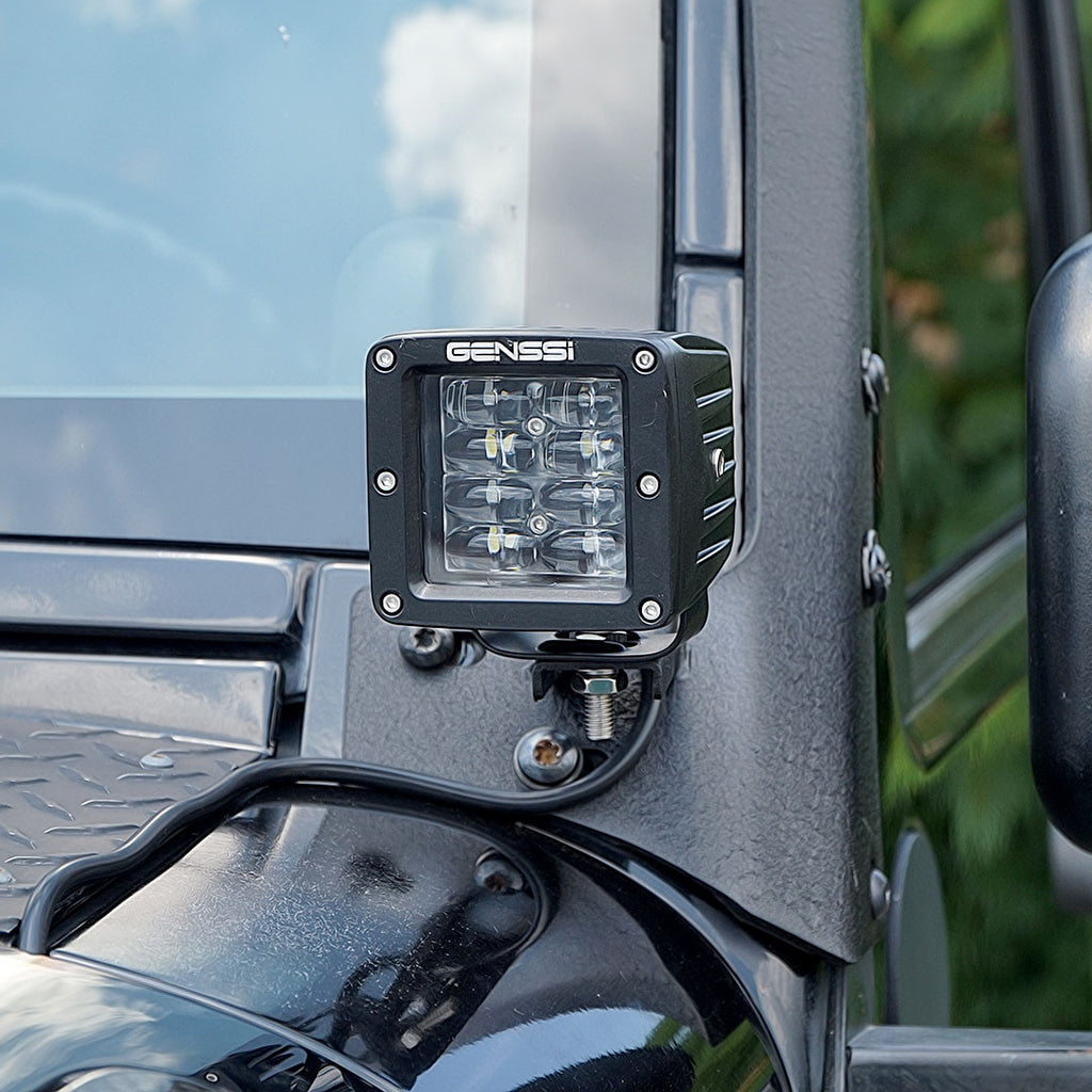 Four Row Cube Pod LED 3 Inches Auxiliary Lights Black Lighting