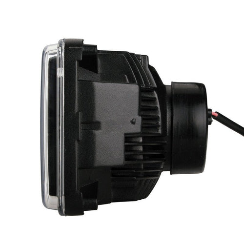 4x6 LED Projector Headlights H4651 H4652 H4656 H4666 H6545 Chrome Set - GENSSI Lighting