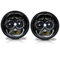 5.75 (5 3/4) Inch LED Black Projector Headlights Round DOT Set Default Title Lighting
