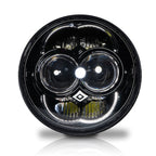 5.75 (5 3/4) Inch LED Black Projector Headlights Round DOT Set Lighting