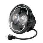 5.75 (5 3/4) Inch LED Black Projector Headlights Round DOT Set Lighting