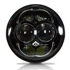 5.75 (5 3/4) Inch LED Black Projector Headlights Round DOT Set Lighting
