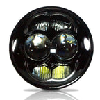 5.75 (5 3/4) Inch LED Black Projector Headlights Round DOT Set Lighting