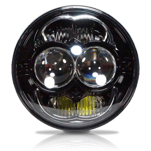 5.75 (5 3/4) Inch LED Black Projector Motorcycle Headlight Round DOT Default Title Lighting