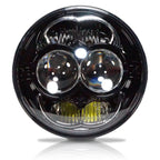 5.75 (5 3/4) Inch LED Black Projector Headlights Round DOT Set Lighting