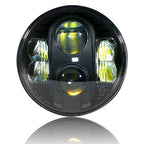 7 Inch Black Projector LED Motorcycle Headlight - GENSSI Lighting