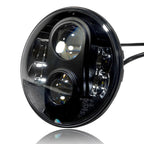 7 Inch Black Projector LED Motorcycle Headlight - GENSSI Lighting