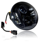7 Inch Black Projector LED Motorcycle Headlight - GENSSI Lighting
