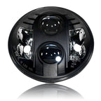 7 Inch Black Projector LED Motorcycle Headlight - GENSSI Lighting