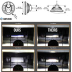 APOLLO Chrome Projector LED Headlights for Wrangler 1996 - 2018 - GENSSI Lighting