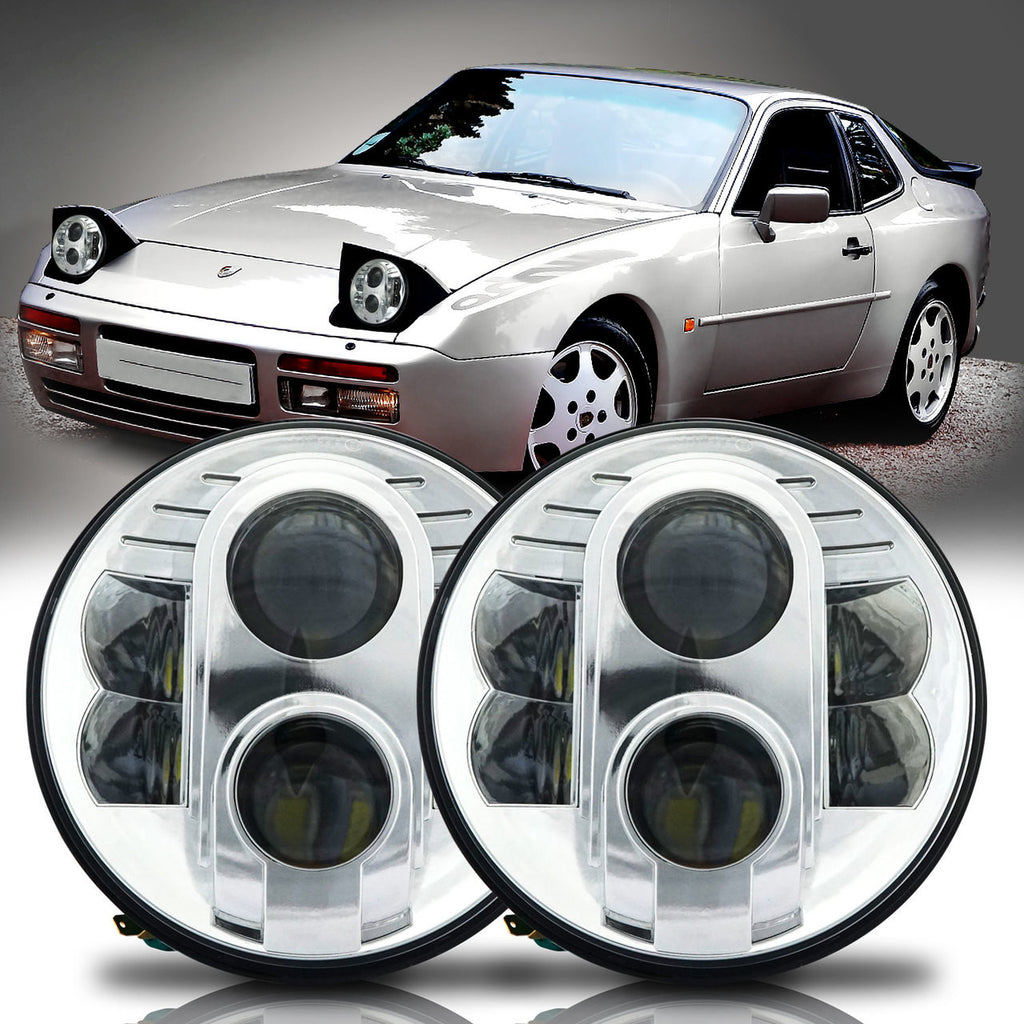 APOLLO Chrome Projector LED Headlights for Wrangler 1996-2018 Lighting